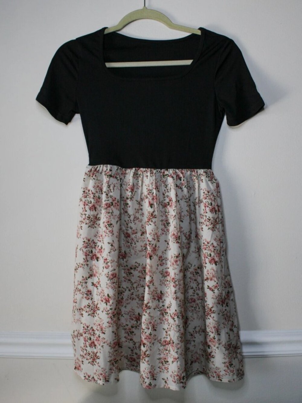 Womens Ditsy Floral Square Neck A Line Dress Cottagecore Spring Size XS - Picture 2 of 8